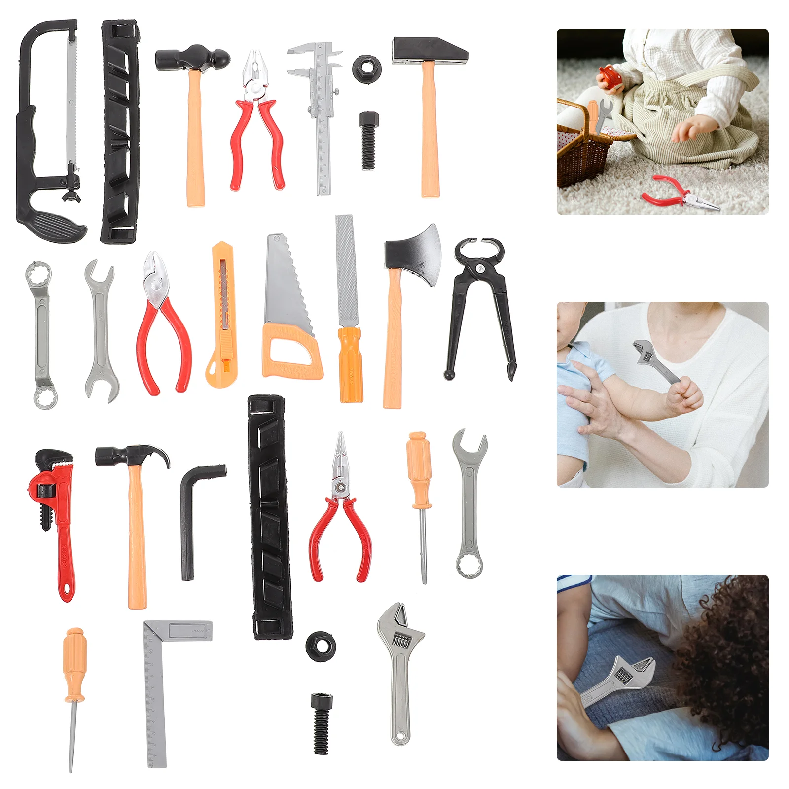 2 Set Simulation Repair Tool Baby Toy Kit Pretend Play Tools Creative Plastic Kids Educational Toys