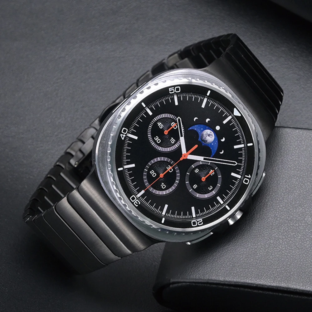 Ремешок из нержавеющей стали для Samsung Galaxy Watch 8 40 мм 44 мм 8 Classic 46 мм Металлический ремешок для Galaxy Watch Ultra 2025 2024 Браслет