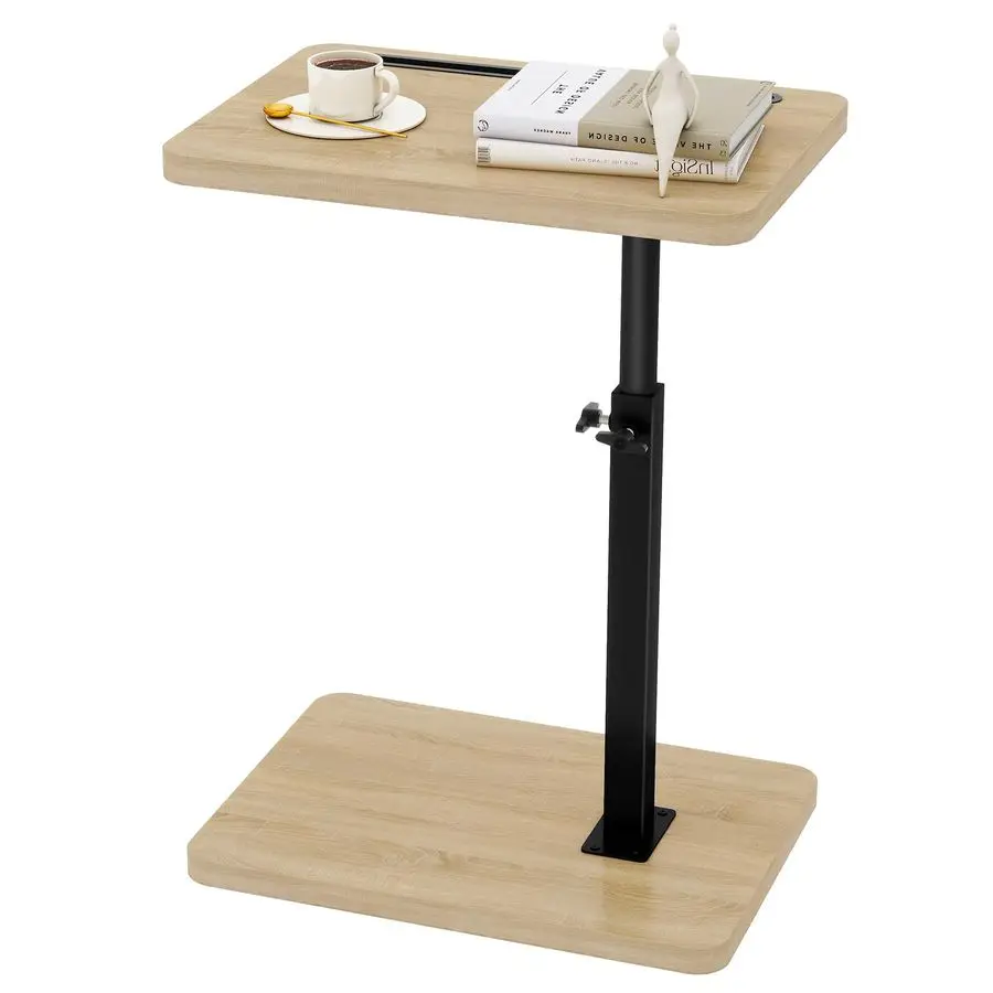 

Приставной столик в форме буквы С, вращающийся на 360°, регулируемый по высоте, для небольших помещений, с отсеком для телефона и планшета, современный маленький кофейный столик