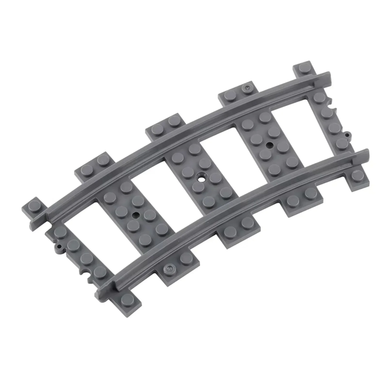 16PCS Curved Train Tracks Building Blocks City Railway Electric Drive System Bricks Toy Standard Train Accessories Adult DIY