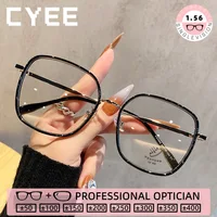 CYEE, gafas de lectura TR90 de montura completa a la moda, gafas de protección contra luz azul para mujer, gafas ópticas graduadas personalizadas