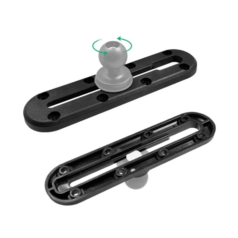 Kayak Slide Rail Fish Finder Bracket Car Central Control Multi-equipment Fixed Track 1 inch /1.5 inch T-shaped Ball Head Bracket