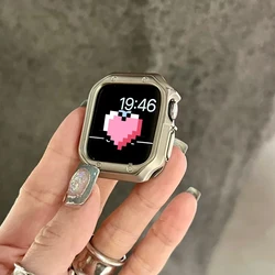 Electroplate Alloy Cover For Apple Watch Ultra 9 8 7 6 SE 5 4 Soft TPU Shockproof Protector For iWatch 41MM 45MM 40MM 44MM 49MM
