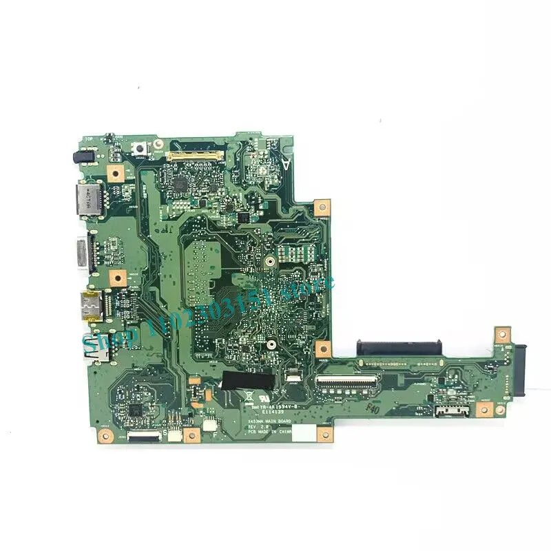 High Quality X453MA REV.2.0 With SR1YW N3540 CPU Mainboard For ASUS Laptop Motherboard 100% Fully Tested Working Well