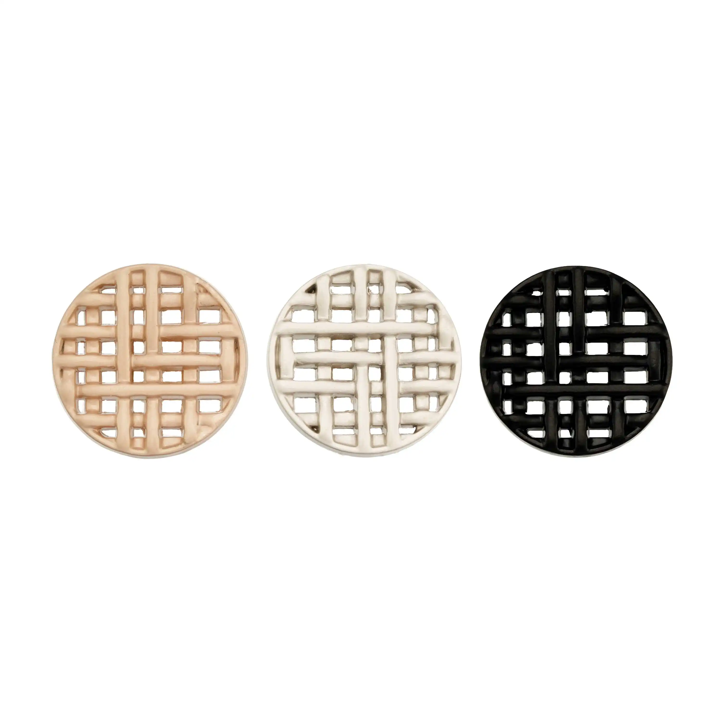 

5PCS Hollow Grid Weave Metal Buttons for DIY Sewing, Crafts, Clothing Decoration, Handmade Accessories, Fashion Supplies 18-25mm