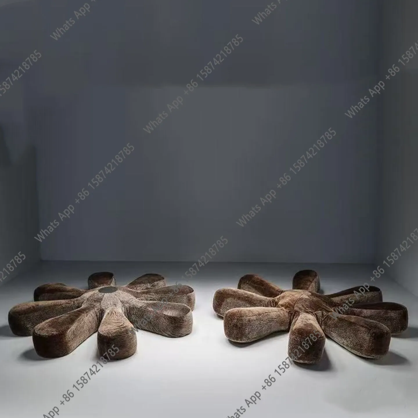Nordic medieval retro design special-shaped niche module combination multi-form octopus cloth sofa