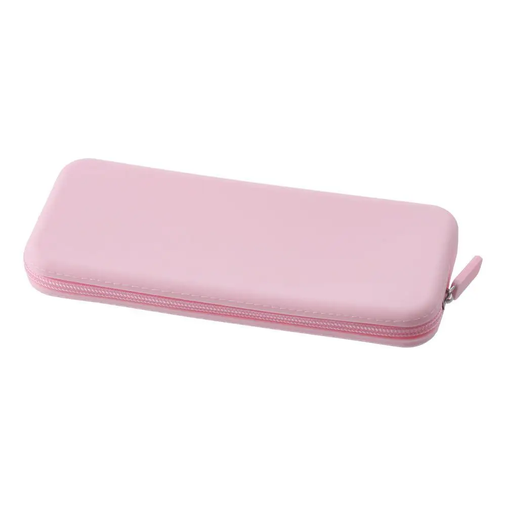 20*8*2.5cm Silicone Pencil Case Washable Makeup Pouch Holder Silicone Zipper Storage Bag Cosmetic Bag For Travel