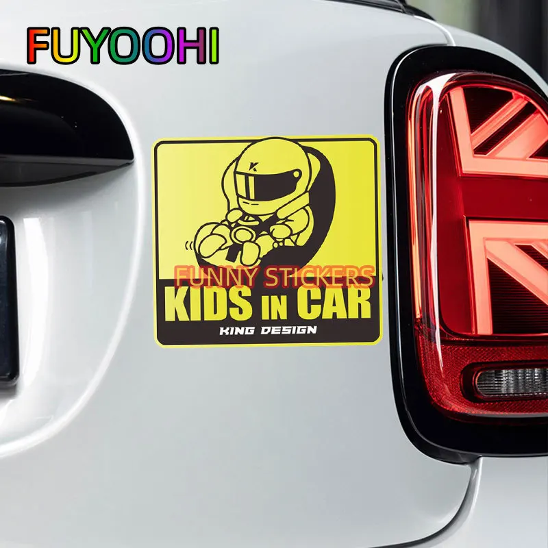 FUYOOHI with Baby Creative Keep Car Distance KIDS IN CAR Warning Decorative Car Stickers Accessories