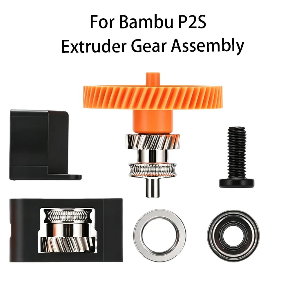 Original Bambu Lab P2S Extruder Components 3D Printer Accessories Gear Assembly + Filament Sensor + Front Cover Housing Assembly