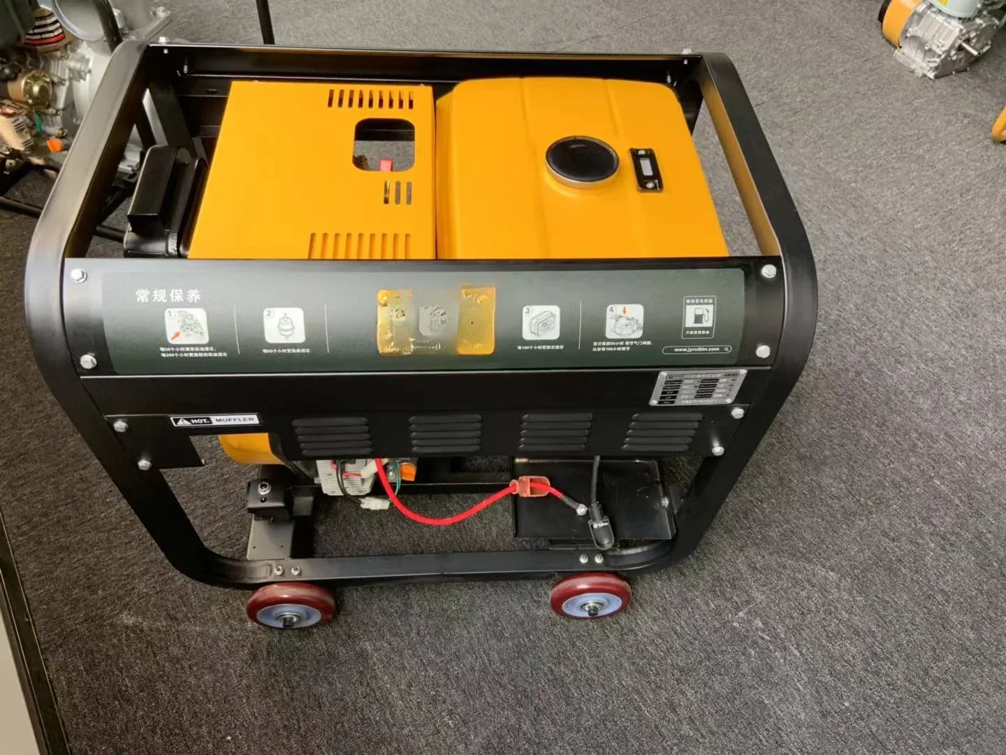 5kw 7kw 10kw single-phase 3-phase small portable, with ATS silent low-noise and covered diesel generator