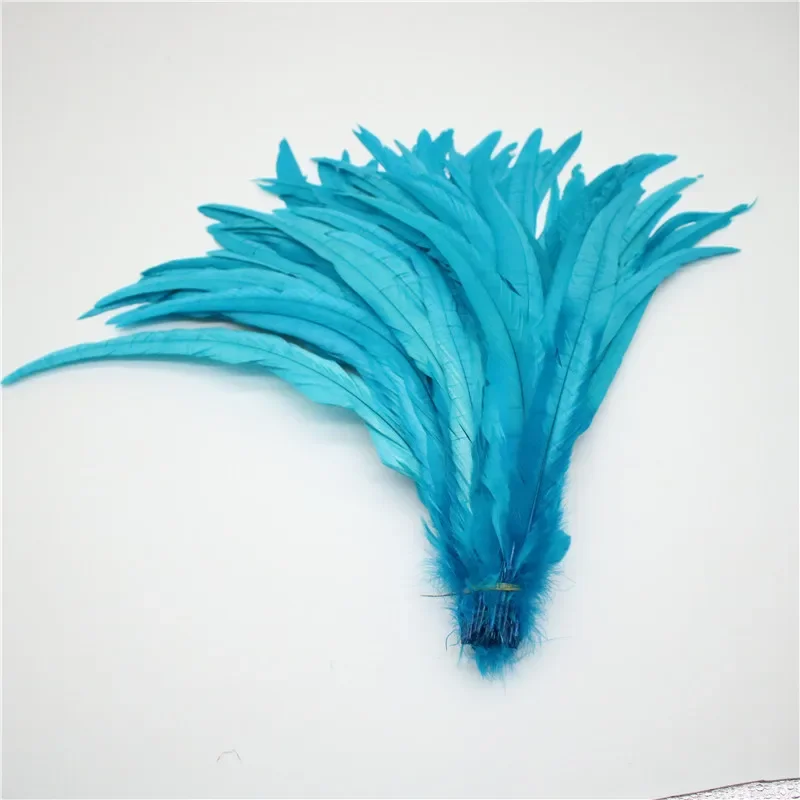 100pcs Rooster Tail Feathers Decoration and Accessories 25-30cm Wedding Materials Centerpiece Party Dress Chicken Feather Plumas