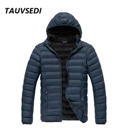 Winter Men Warm Thick Hooded Waterproof Parkas Jacket Coat Mens Casual Brand Windproof Outwear Detachable Hat Parkas Jakcet Male