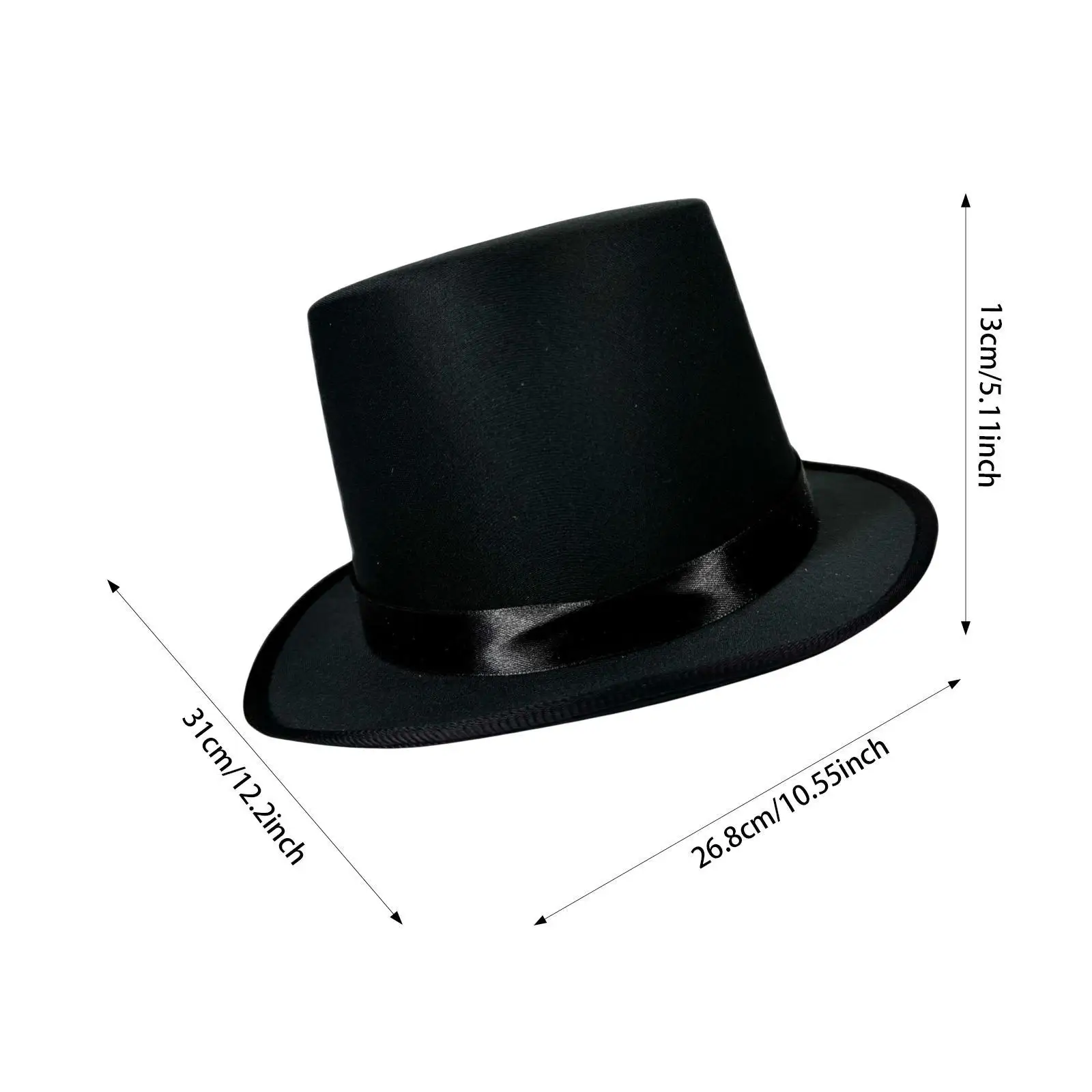 Cappello a cilindro Vesti il cappello da mago formale funky per feste a tema di giochi di ruolo