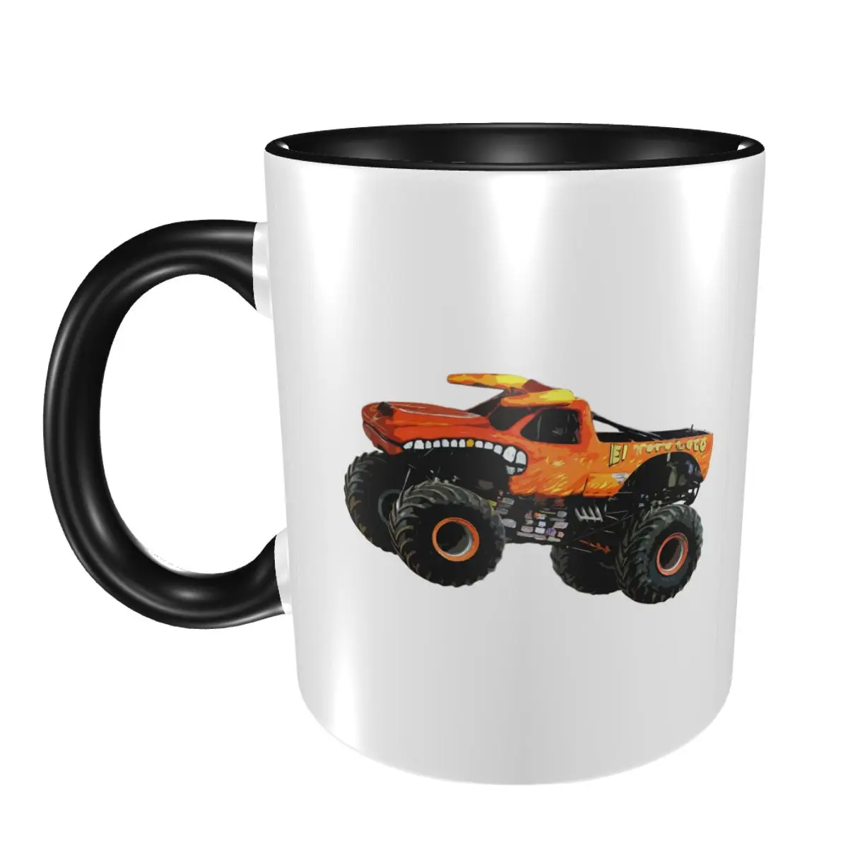 

Кружка El Toro Loco Monster Truck, забавные керамические кофейные чашки, чайные кружки, чашка для молока, посуда для напитков, подарок для друзей