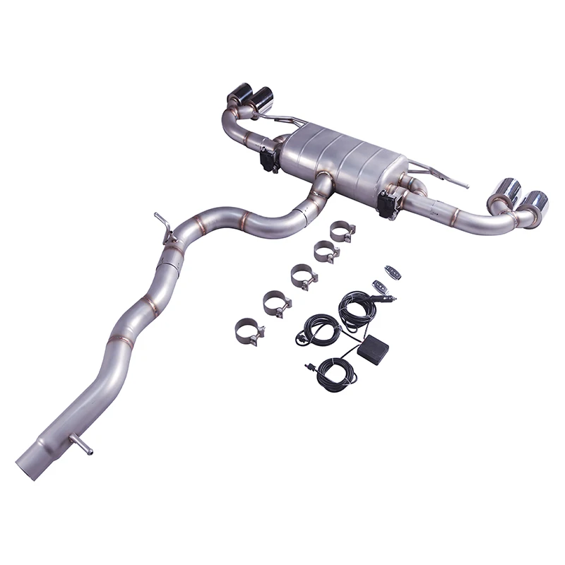 This is a suitable exhaust silencer for the Audi TT, a high-performance stainless steel electric valve exhaust system.