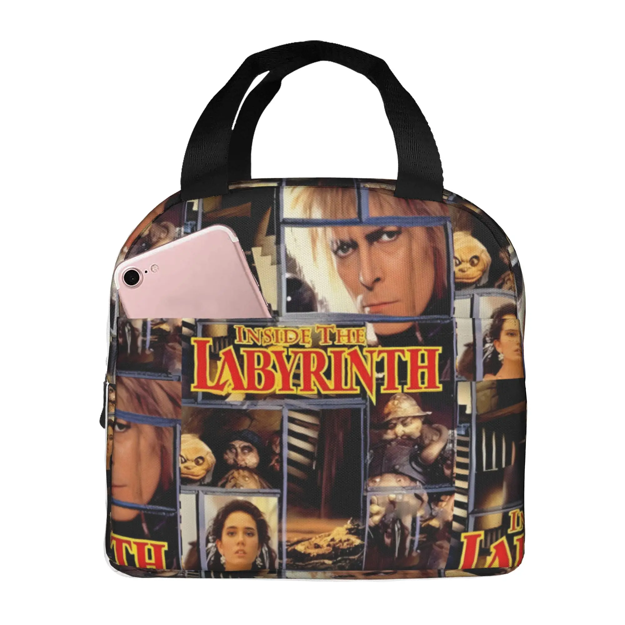 Fantasy Film L-Labyrinths Pencil Cases for Girl Boy Large Capacity Jareth The Goblin King Movie  Pen Bag Box School Accessories