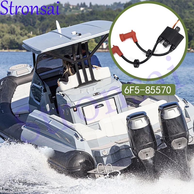 

6F5-85570 Катушка зажигания в сборе для подвесного двигателя Yamaha F9.9-F25HP 9,9HP 40HP 6F5-85570-10 6F5-85570-11 6F5-85570-12 6F5-85570-13