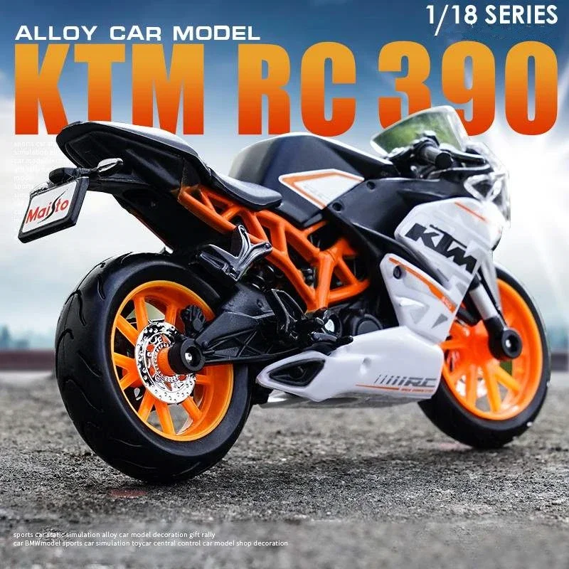 

Maisto 1:18 KTM RC 390 New Products original authorized simulation alloy motorcycle model toy car Collecting Display Gifts B349