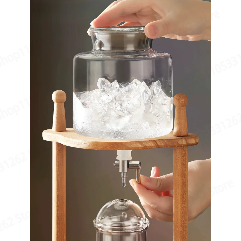 Ice Drip Coffee Pot Cold Brew Pot Ice Brew Pot Drip Type Stand Coffee Apparatus