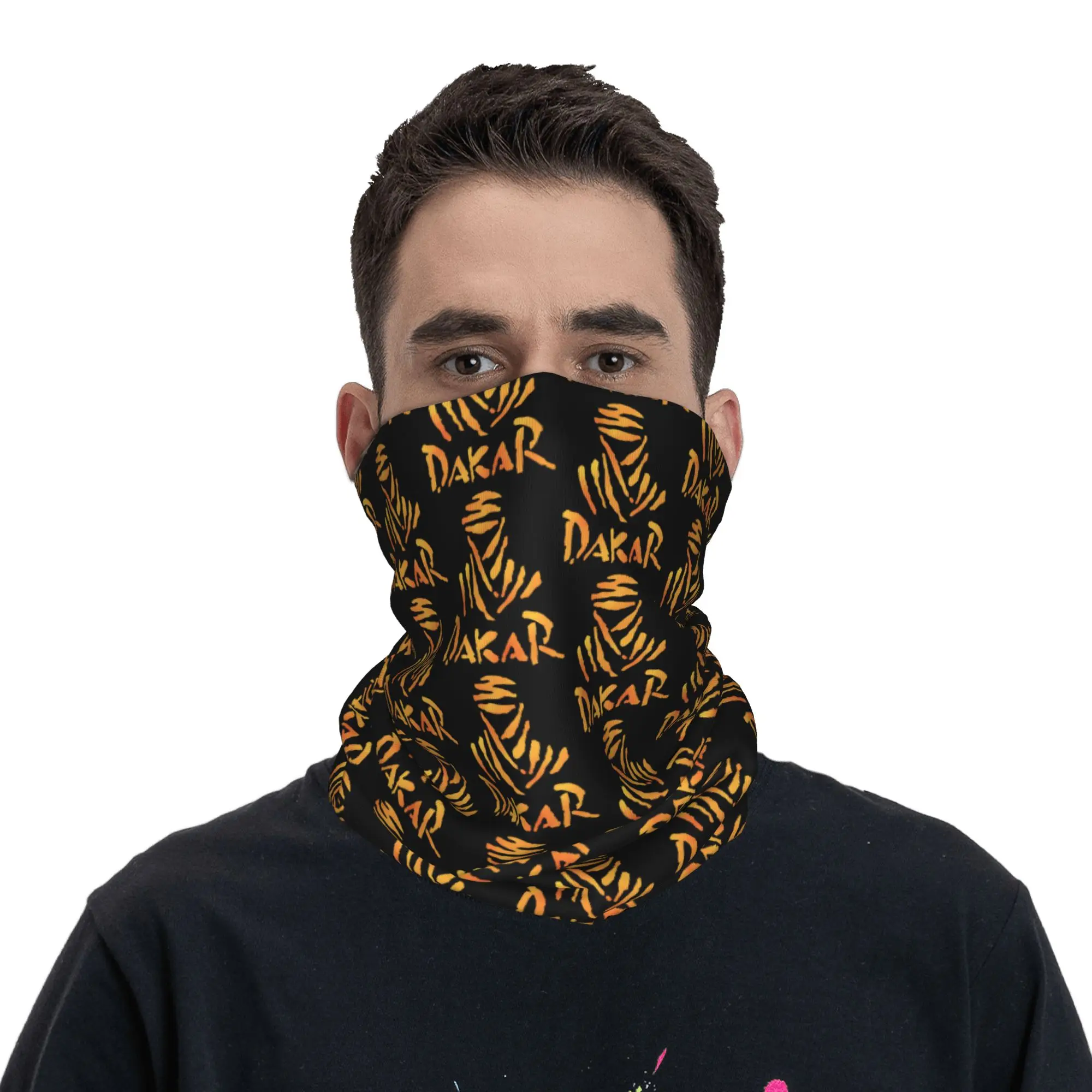Custom D-Dakared Bandana Winter Neck Warmer Women Windproof Wrap Face Scarf for Hiking Motor Racing Gaiter Headband