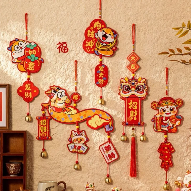 

2025 Spring Festival Hanging Ornament Chinese New Year Decoration Tassel Chinese Home Wall Door Hanging Decor