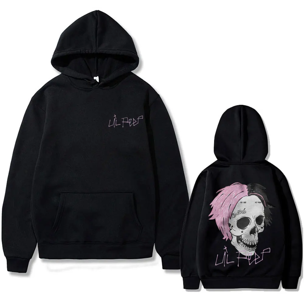 

Rapper Lil Peep Cry Baby Skeleton Print Hoodie Men Women Hip Hop Vintage Oversized Hooded Sweatshirt Men's Fleece Cotton Hoodies