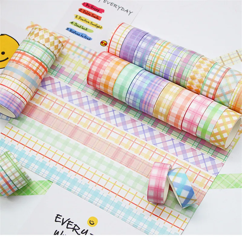 60rolls 7200inch Cartoon Kawaii Washi Tape Set Grid Food Fruit Scrapbooking Sticker Tapes DIY Masking Kids Japanese Decoration