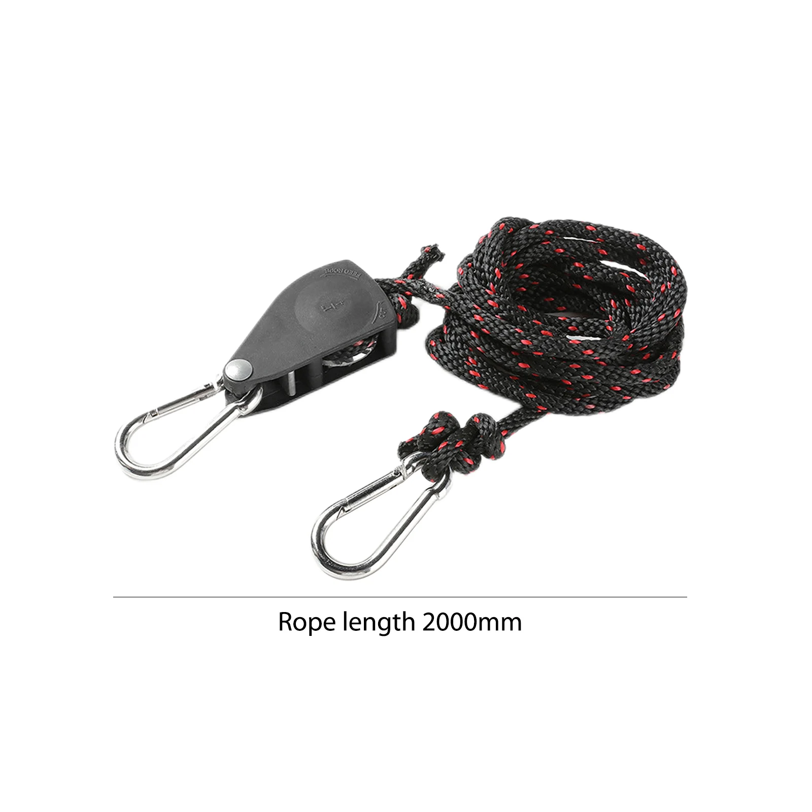 Tent Fixed Buckle Pulley Tensioner Adjustable Camping Tent Tie Down Rope Tightener Ratchet Hanger for Outdoor Tent