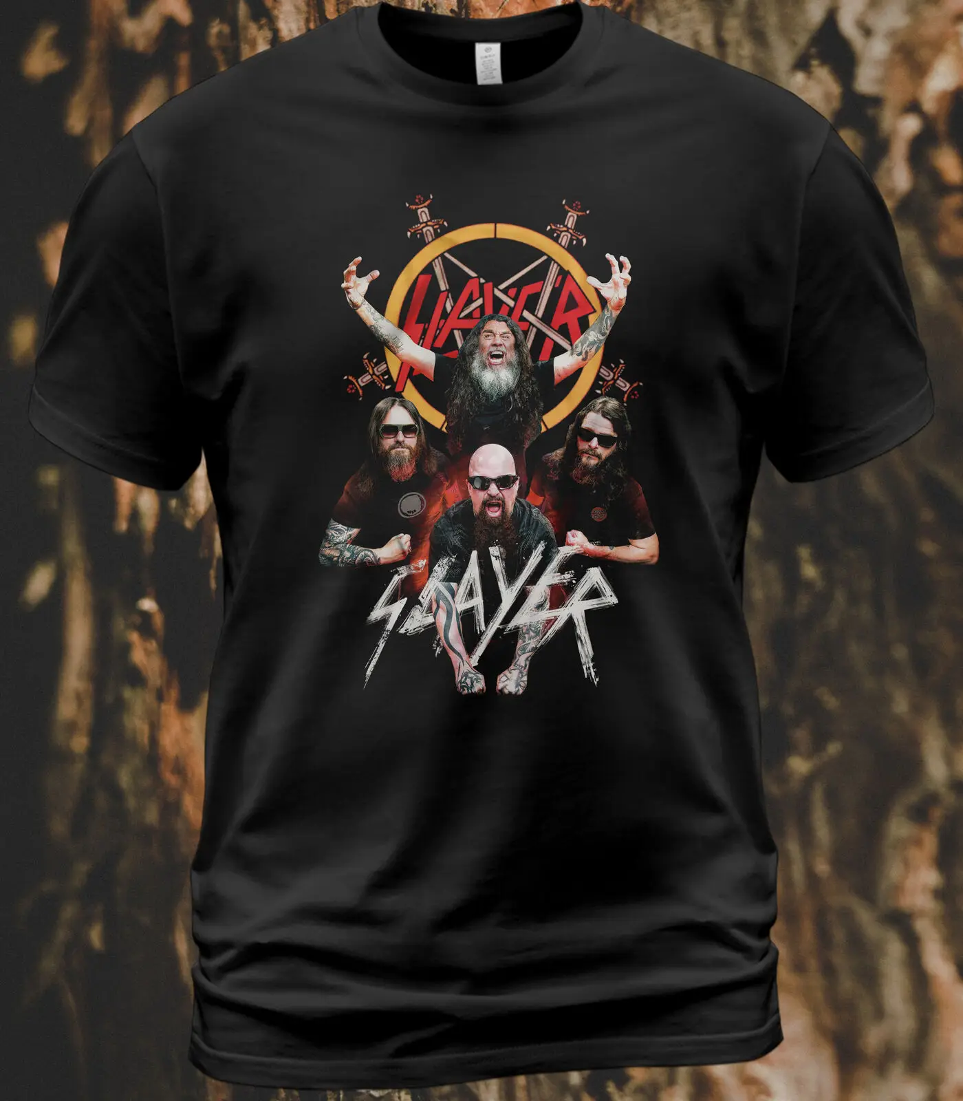 Cotton T Shirt Slayer Monsters Of Rock Kerry King Tom Araya Paul Bostaph