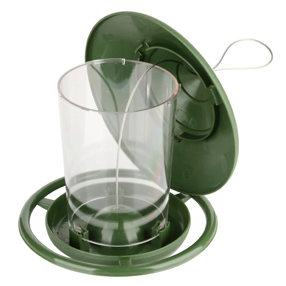 

Plastic Bird Feeder Hanging Type For Garden Easy To Refill And Maintain Attracting Multiple Birds