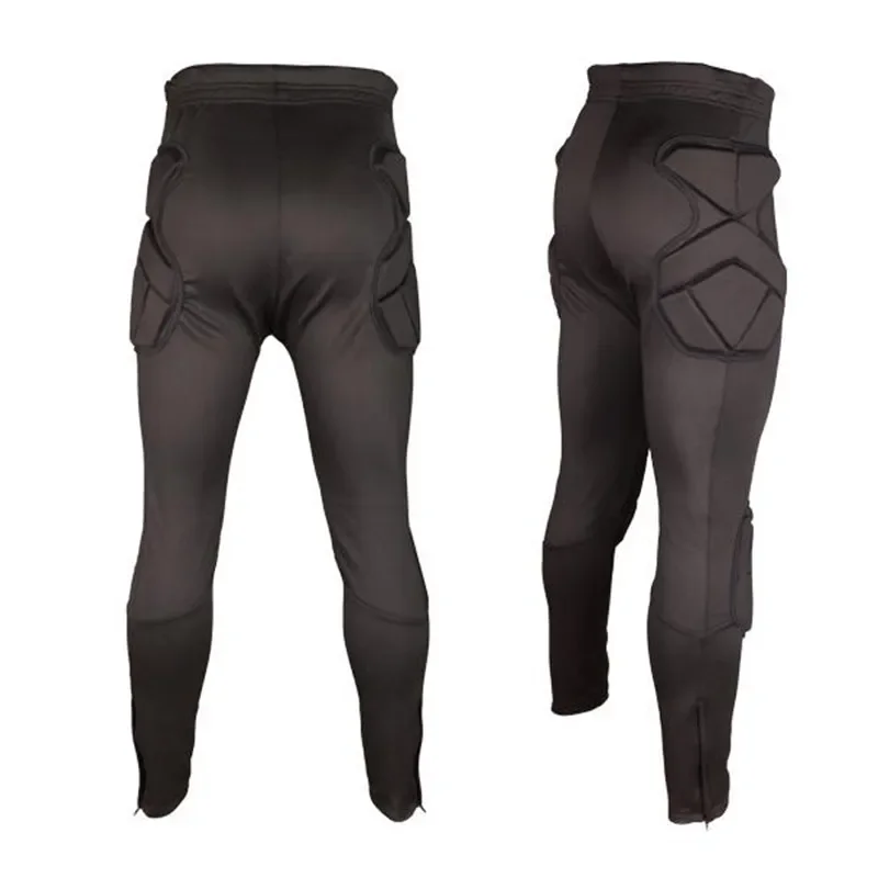 Heren keeper voetbal trainingsbroek shorts kniebeschermer spons keeper rugby voetbalbroek broek scheenbeschermer sportveiligheid