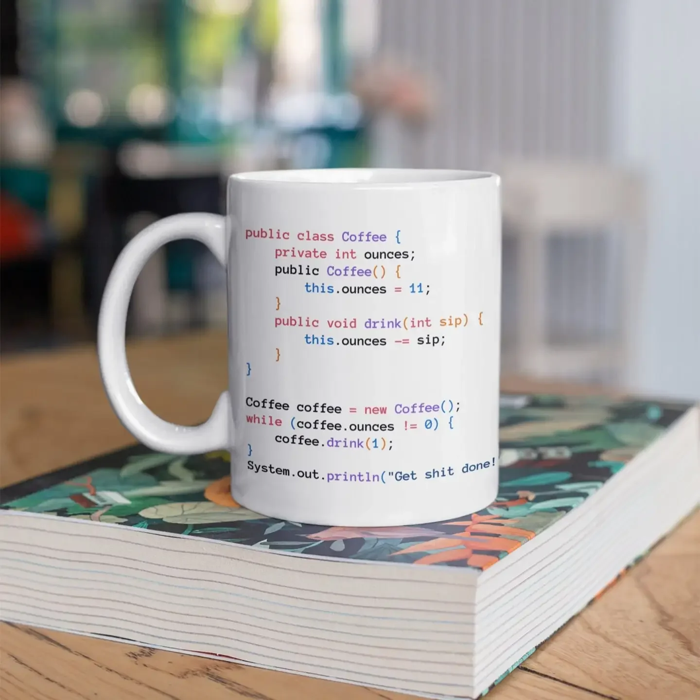Creative Ceramic Coffee Cup for Developers Programming Theme Mugs with Lid Gift for Geeks And Tech Enthusiasts