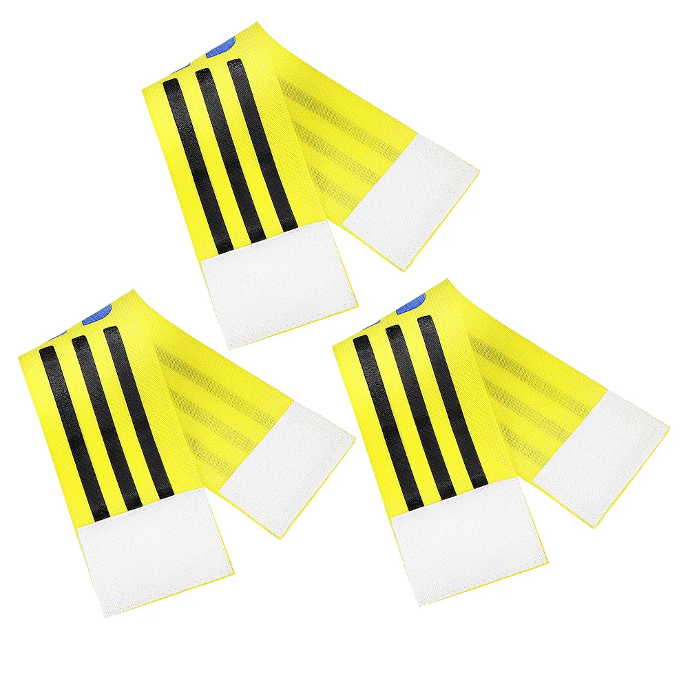 

3Pcs Soccer Captain Armbands Elastic Football Team Leader Bands Adjustable Sports Armbands Soccer Armband Arm Bands Football