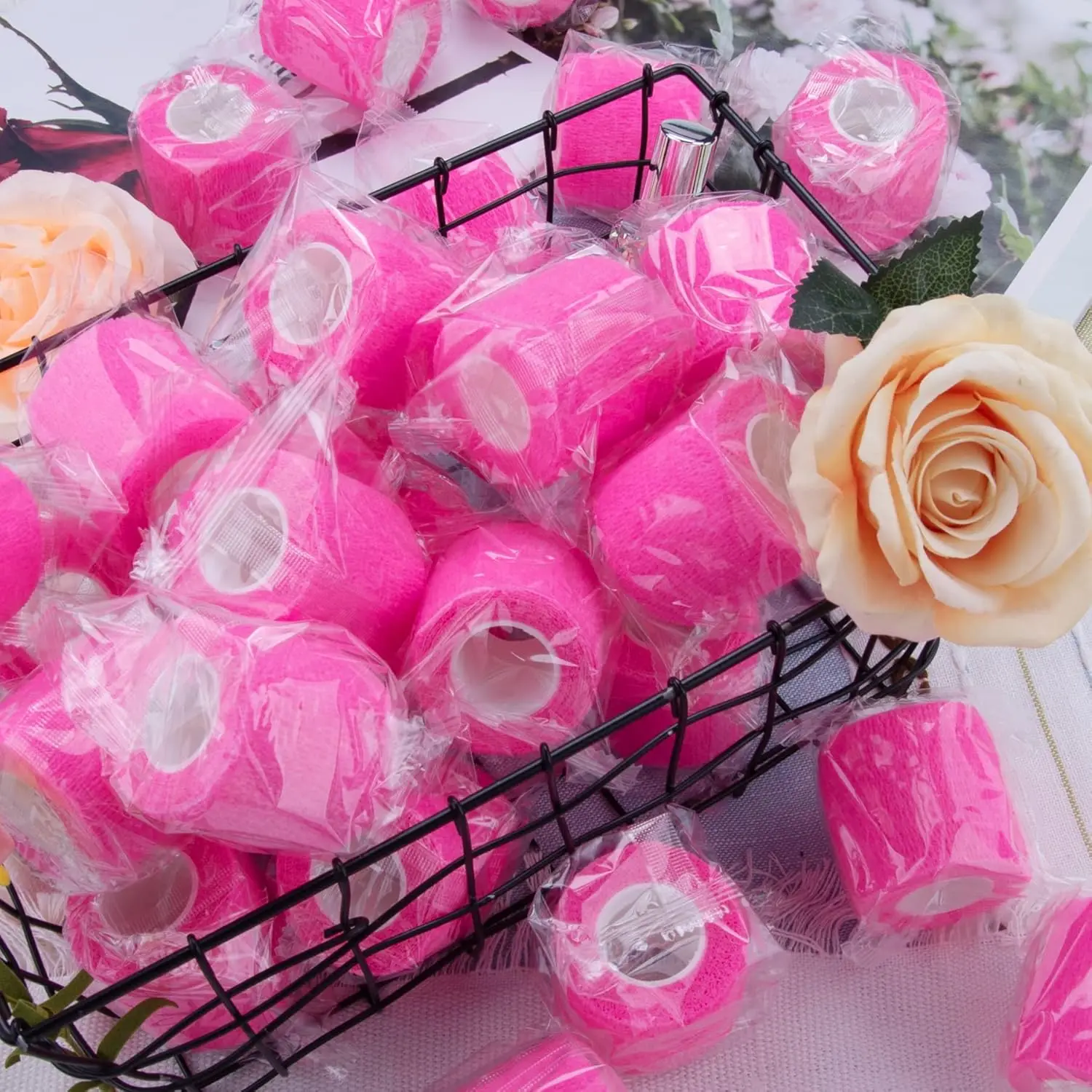 Self Adhesive Bandage, 2 inch Self Adherent Wrap, Stretch Bandages, Self Stick Bandage Wrap Tape for Wrist, Ankle Swelling