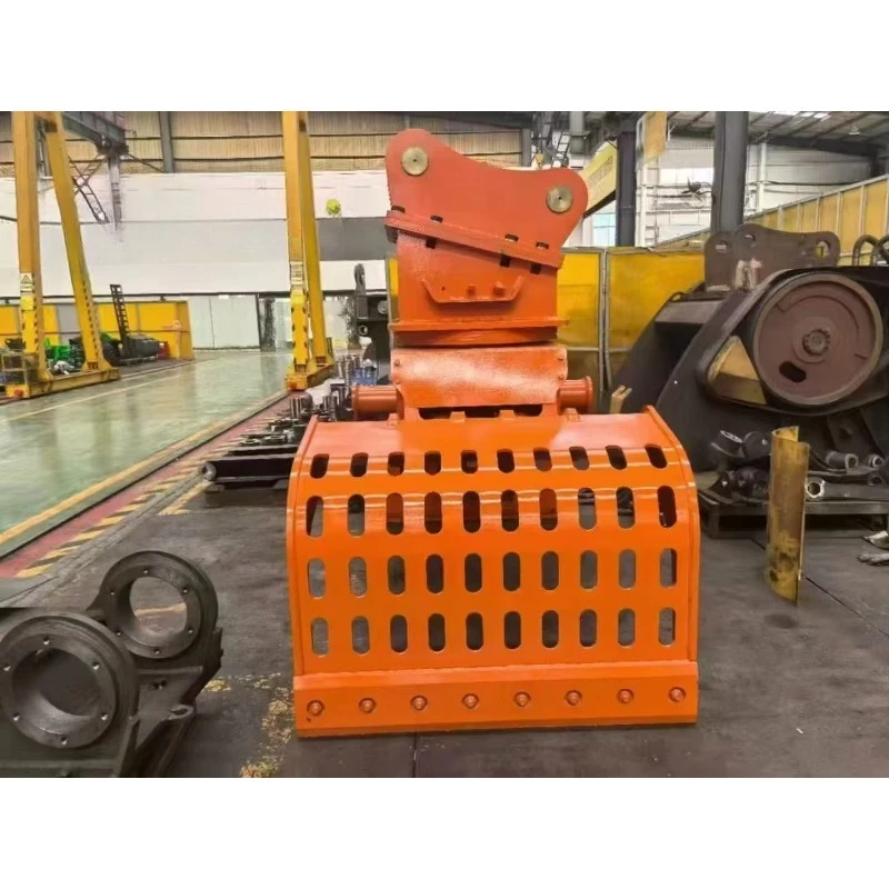 Customized Heavy Duty Hydraulic Demolition Grab Excavator Attachment For 30 Ton Excavators 1 Year Warranty Construction Waste