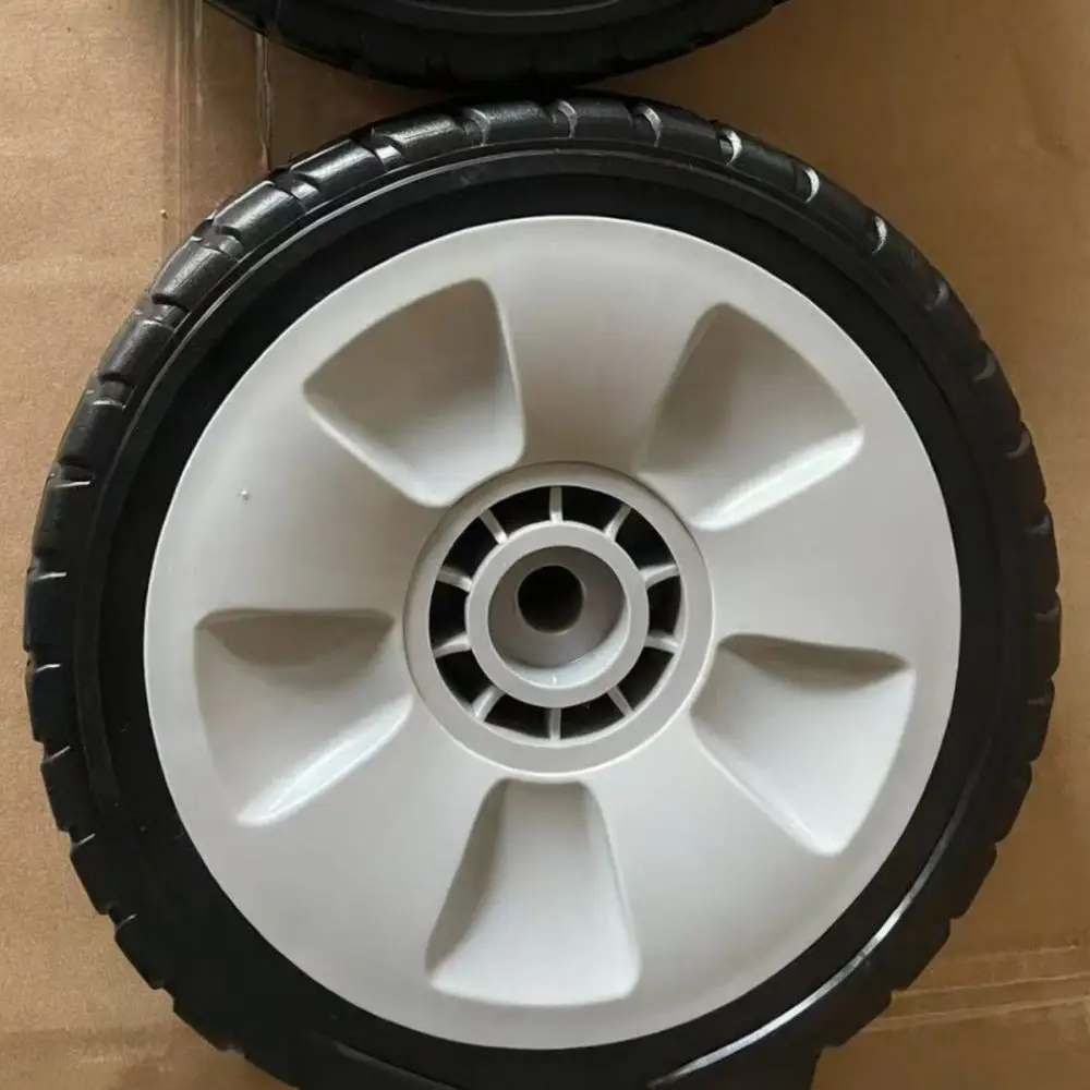 8 Inch Lawn Mower Front Wheel Replacement Durable Pvc Tire Drive Wheel For Garden Grass Trimmer Repair Maintenance Part