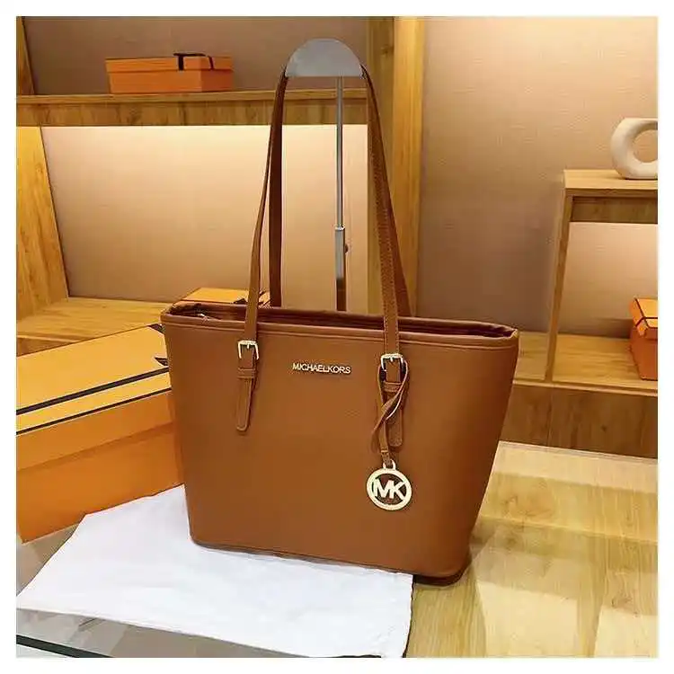 

MICHAEL KORS MK Jet Set Travel Fashion Business Lady Extra Small Basket Tote Crossbody Bag