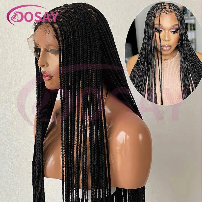 

36 "полные кружевные плетеные парики, синтетические косички без узлов, кружевные передние парики, парик с косой для чернокожих женщин, плетение париков в африканском стиле