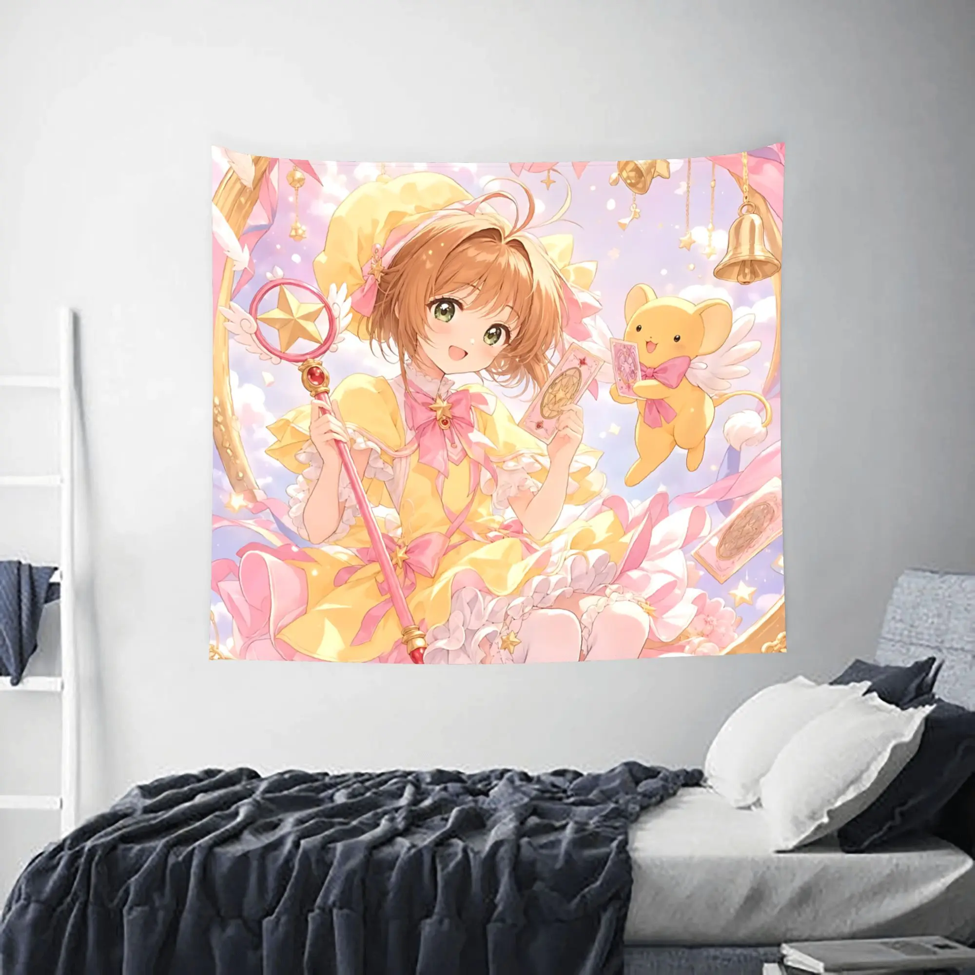Anime Cardcaptor Sakura Customized Cutecore Tapestry  Wall Hanging Blanket Tapestry Home Decor Items Wall Decorations
