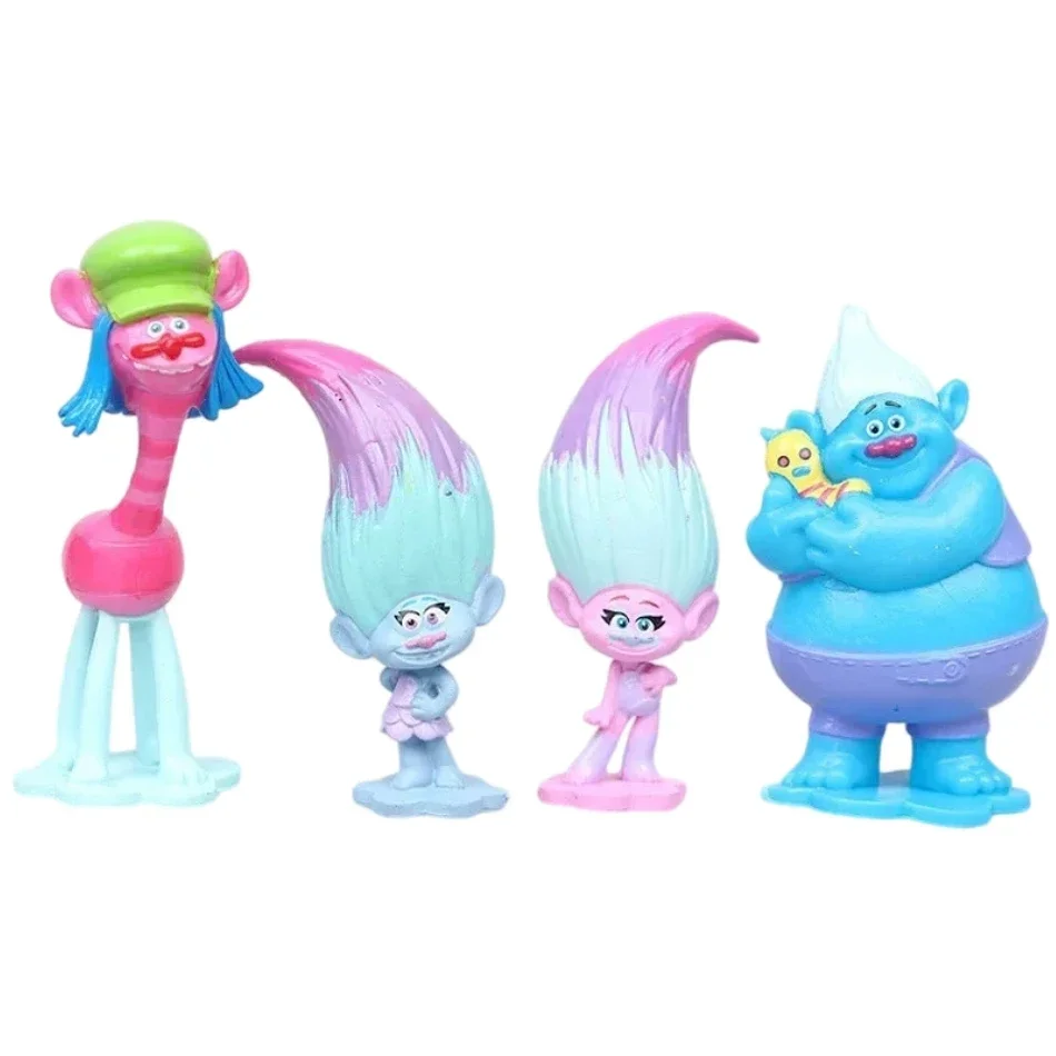 12pcs/Set Trolls Branch Critter Skitter Figures Trolls PVC Action Figure Toy Cartoon Character Gifts. view 3