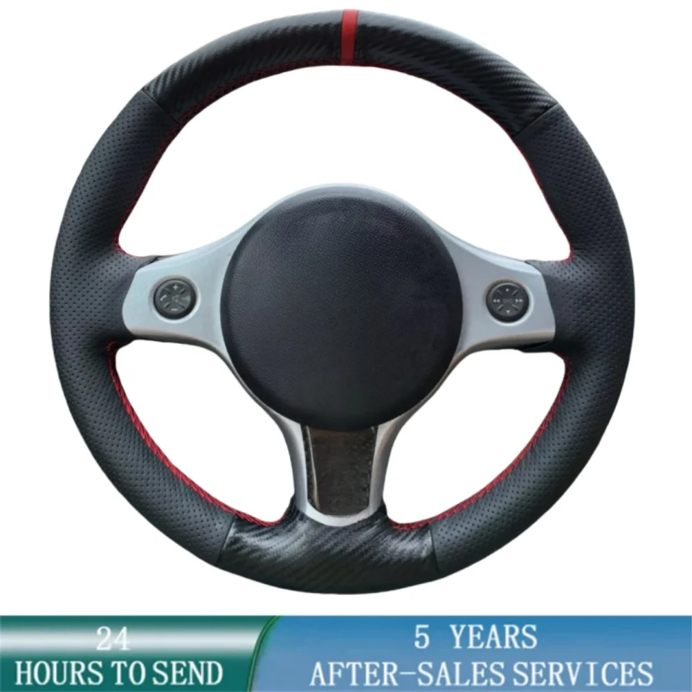 

Для Alfa Romeo 159 2005-2012 Brera Spider Sportwagon 2006-2011 Чехол на руль автомобиля ручной работы микрофибра кожаная тесьма