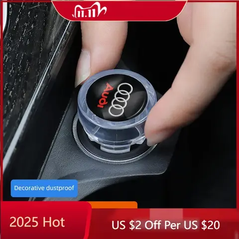 2025 핫카 시거잭 커버 방진 장식 캡 (아우디 A1 A2 A3 A4 A5 A6 A7 A8 A8L Q1 Q2 Q3 Q4 Q5 Q6 Q7 Q8 콰트로 용)