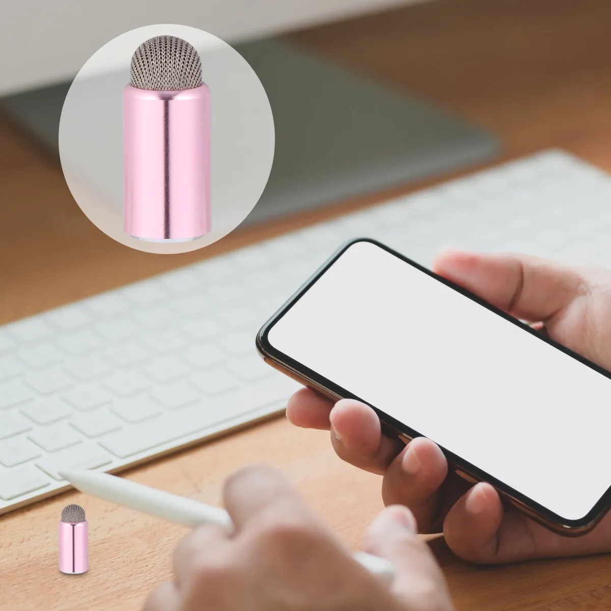 Stylus Pen Cap Replacement Tip for Pencil Conductive Cloth Material Snug Charging End Fit Fingerprint Free Scratch