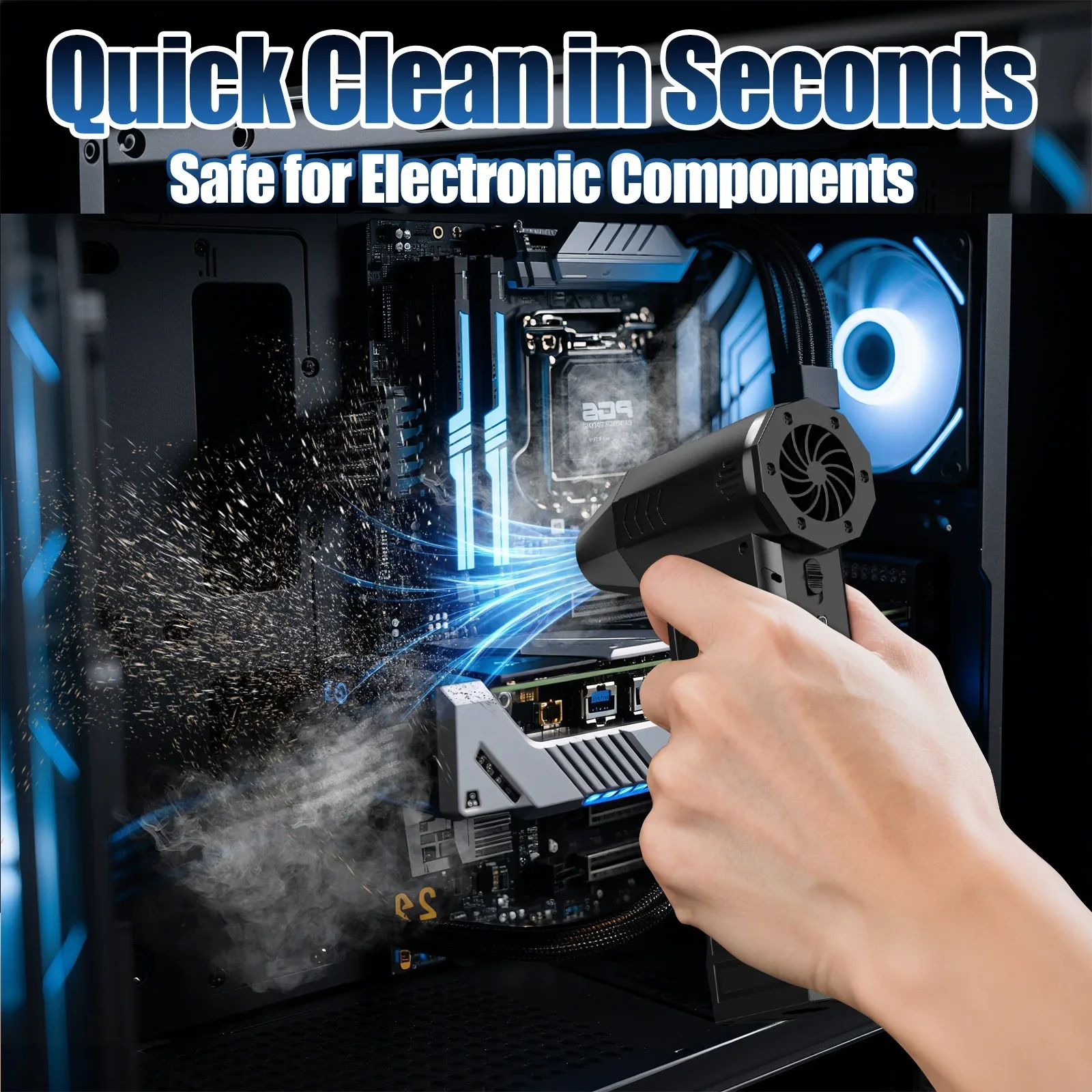 مروحة نفاثة قوية محمولة باليد لإزالة الغبار مصدر عاصفة توربو Jetfan مروحة التخييم مروحة محمولة منفاخ الهواء مروحة صغيرة #4