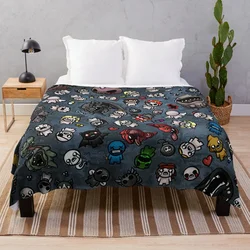 Binding of Isaac Throw Blanket Summer Blanket Personalized Gift throw blanket  blankets for beds  banana fish  thin blanket