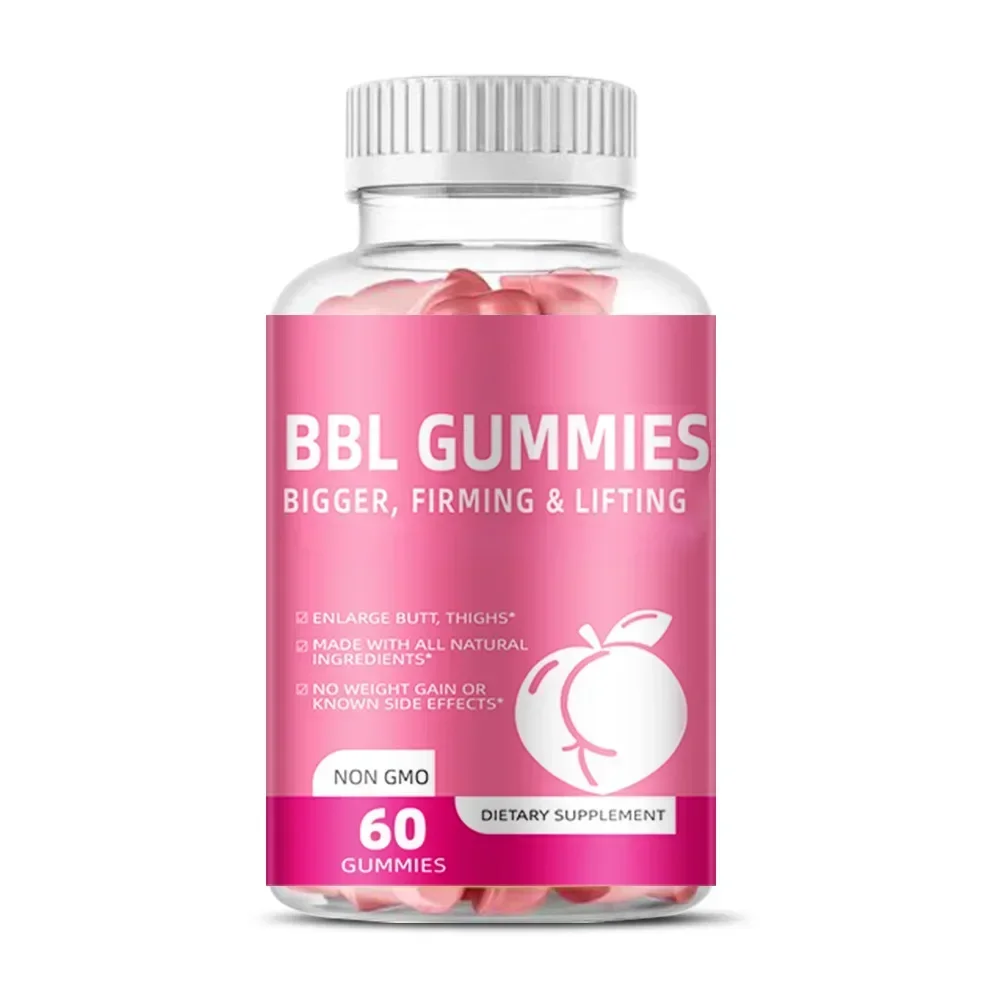 60 pills BBL Gummies Hip-lifting Soft Candy Dietary Supplement No Weight Gain Made with All Natural Ingerdients