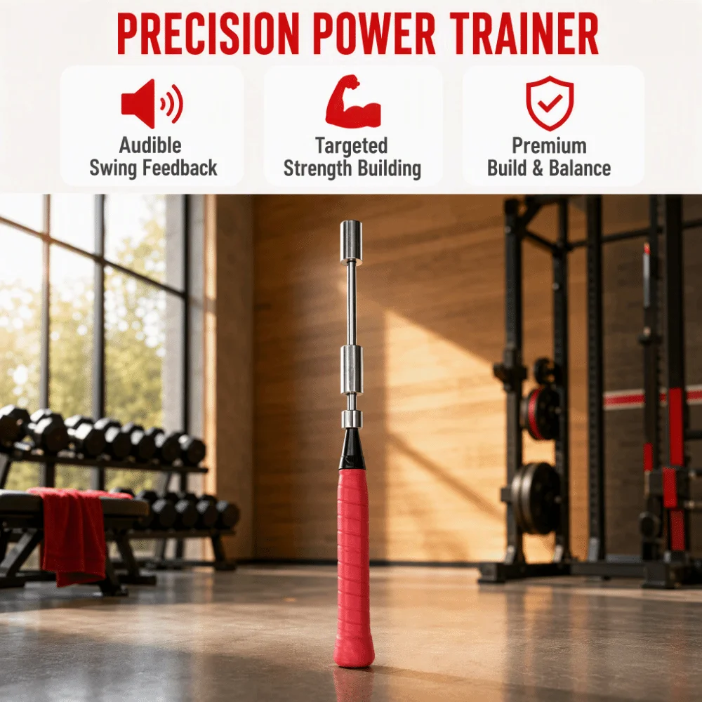 Detachable Badminton Swing Trainer Adjustable Weight Pole Attachment Racket Swing Practice Tool Finger Arm Design