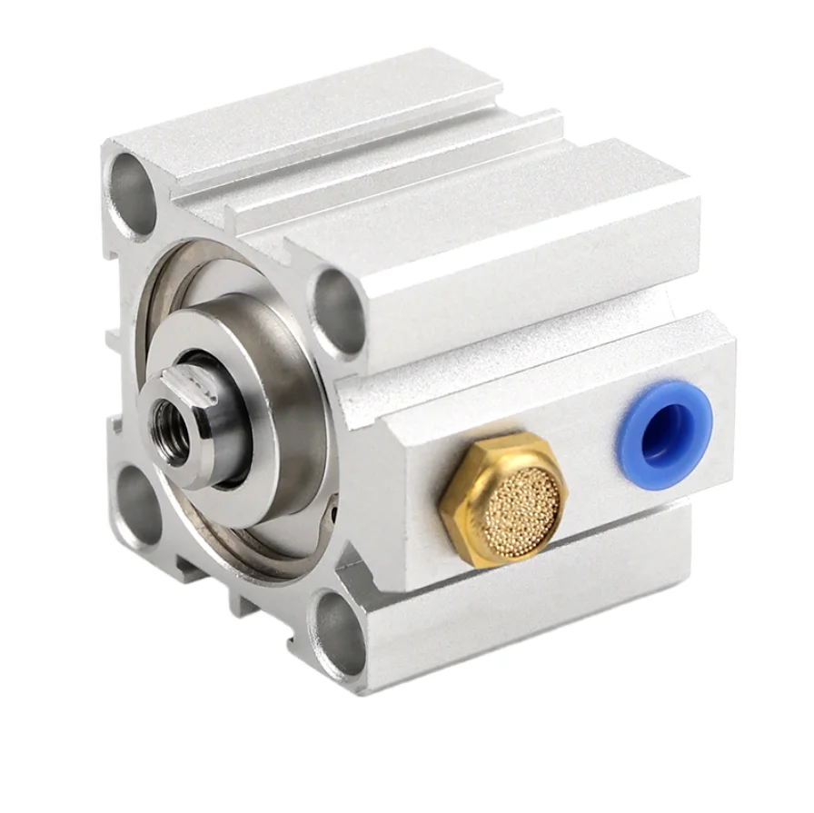 SSA Series Single Acting Spring Return Air Cylinder SSA20/25/32 5-30mm Stroke Compact Mini Pneumatic Cylinder