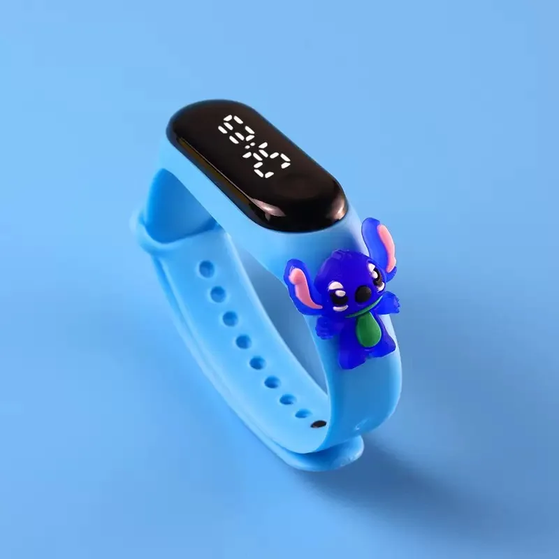 Fashion Mickey Children Watches For Girls Electronic Bracelet Sports Touch LED Spiderman Doll Kids Watch Women Waterproof Clock view 5