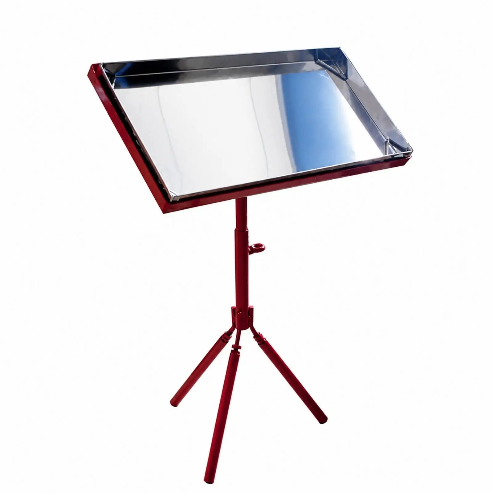 Frame-Support Stand with Stainless Steel Tray Stable for Royal Jelly Collection